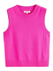 Chinti & Parker Wool Cashmere Round Neck Knitted Tank - Image 4 of 4