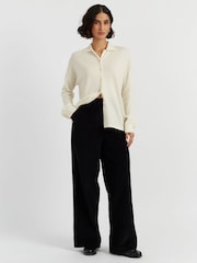 Chinti & Parker Cream Wool Cashmere Relaxed Shirt - Image 1 of 4