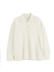 Chinti & Parker Cream Wool Cashmere Relaxed Shirt - Image 4 of 4