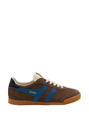 Gola Brown Mens Elan Suede Lace-Up Trainers - Image 1 of 4