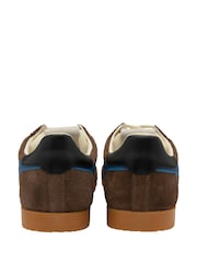 Gola Brown Mens Elan Suede Lace-Up Trainers - Image 3 of 4