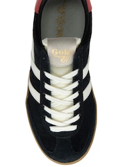 Gola Black Ladies Cyclone Suede Lace Up Trainers - Image 4 of 4