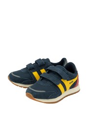 Gola Blue Kids Austin Strap Nylon Trainers - Image 2 of 4