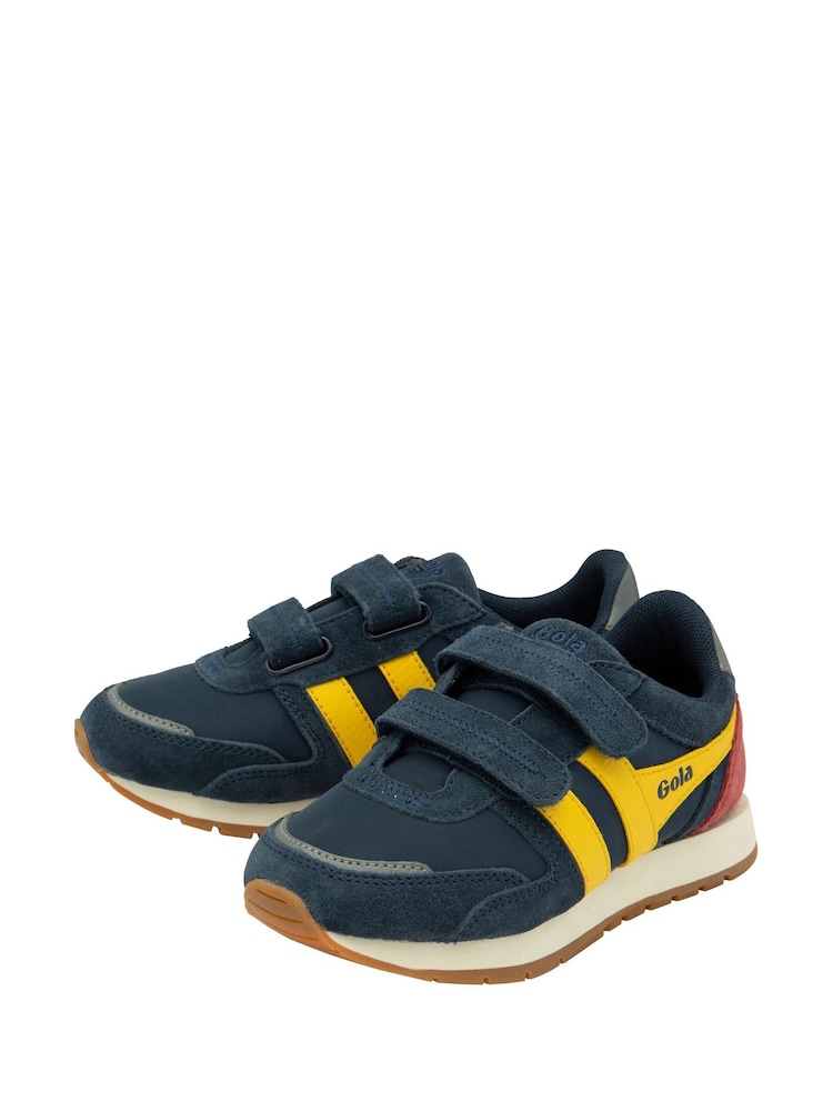 Gola Blue Kids Austin Strap Nylon Trainers - Image 2 of 4