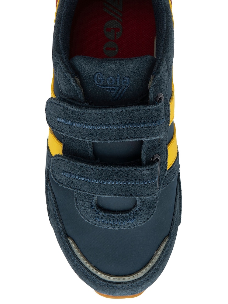 Gola Blue Kids Austin Strap Nylon Trainers - Image 4 of 4