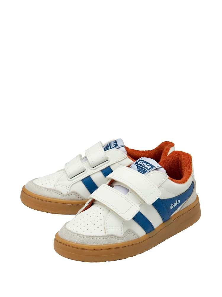 Gola Off White Kids Eagle Strap Trainers - Image 2 of 4