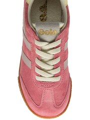 Gola Pink Kids Elan Suede Lace-Up Trainers - Image 4 of 4