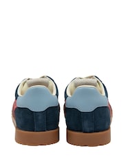 Gola Blue Kids Elan Suede Lace-Up Trainers - Image 3 of 4