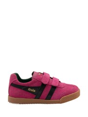 Gola Green Kids Harrier Strap Suede Strap Trainers - Image 1 of 4