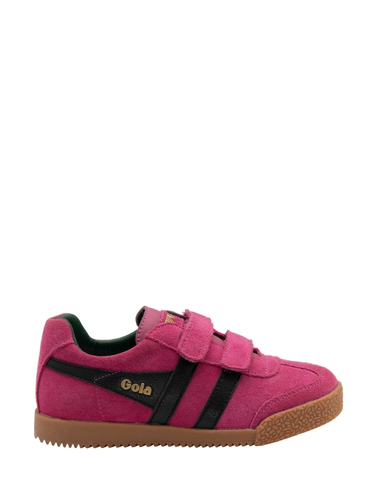 Gola Green Kids Harrier Strap Suede Strap Trainers - Image 1 of 4