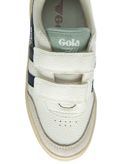 Gola White Kids Falcon Strap PU Trainers - Image 4 of 4