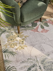 Green Palm House Kew Collection Floral Rug - Image 6 of 8