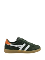 Gola Green Mens Viper Suede Lace Up Trainers - Image 1 of 4
