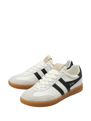 Gola White Mens Cyclone Leather Lace Up Trainers - Image 2 of 4