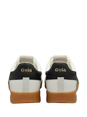 Gola White Mens Cyclone Leather Lace Up Trainers - Image 3 of 4
