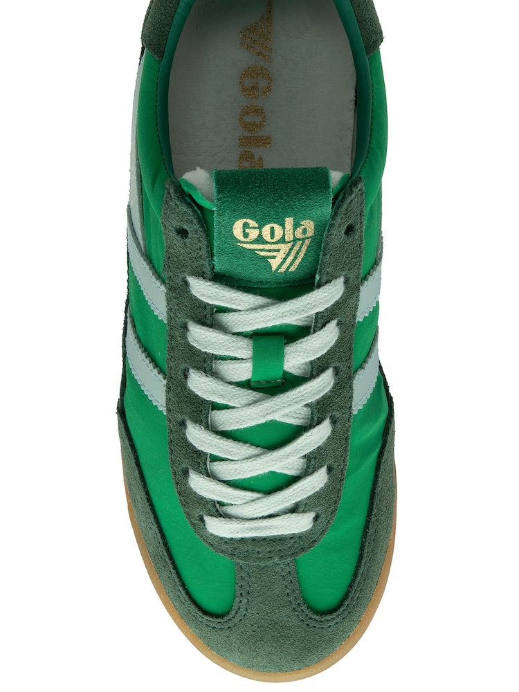 Gola Green Ladies Firefly Nylon Lace-Up Trainers - Image 4 of 4