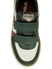 Gola White Kids Hawk Strap PU Trainers - Image 4 of 4