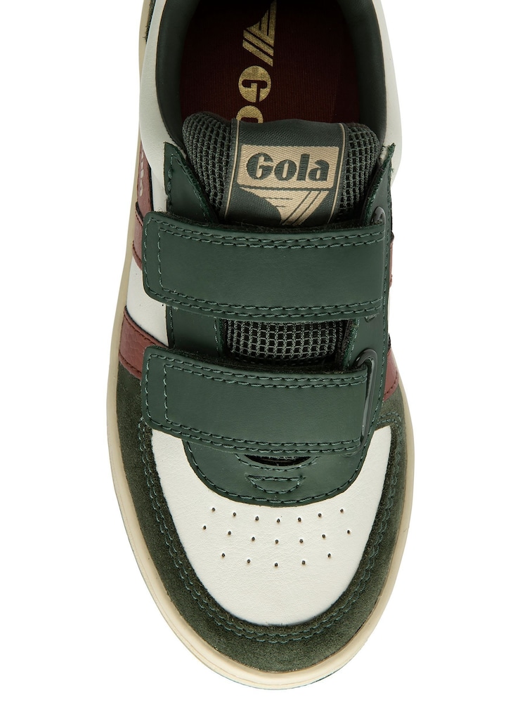 Gola White Kids Hawk Strap PU Trainers - Image 4 of 4 Gola White Kids Hawk Strap PU Trainers - Image 4 of 4