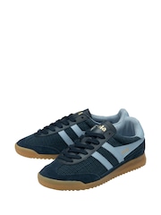 Gola Blue Ladies Tornado Zephyr Woven Lace-Up Trainers - Image 2 of 4