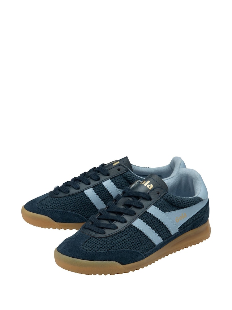 Gola Blue Ladies Tornado Zephyr Woven Lace-Up Trainers - Image 2 of 4