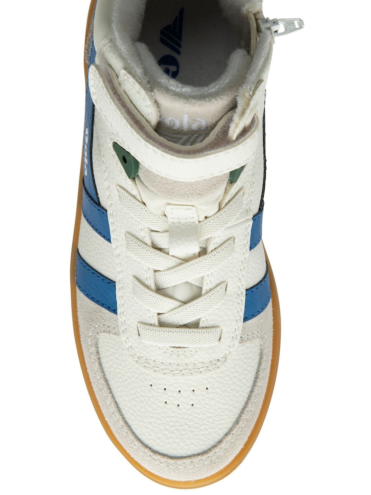 Gola White Kids Talon PU Trainers - Image 4 of 4