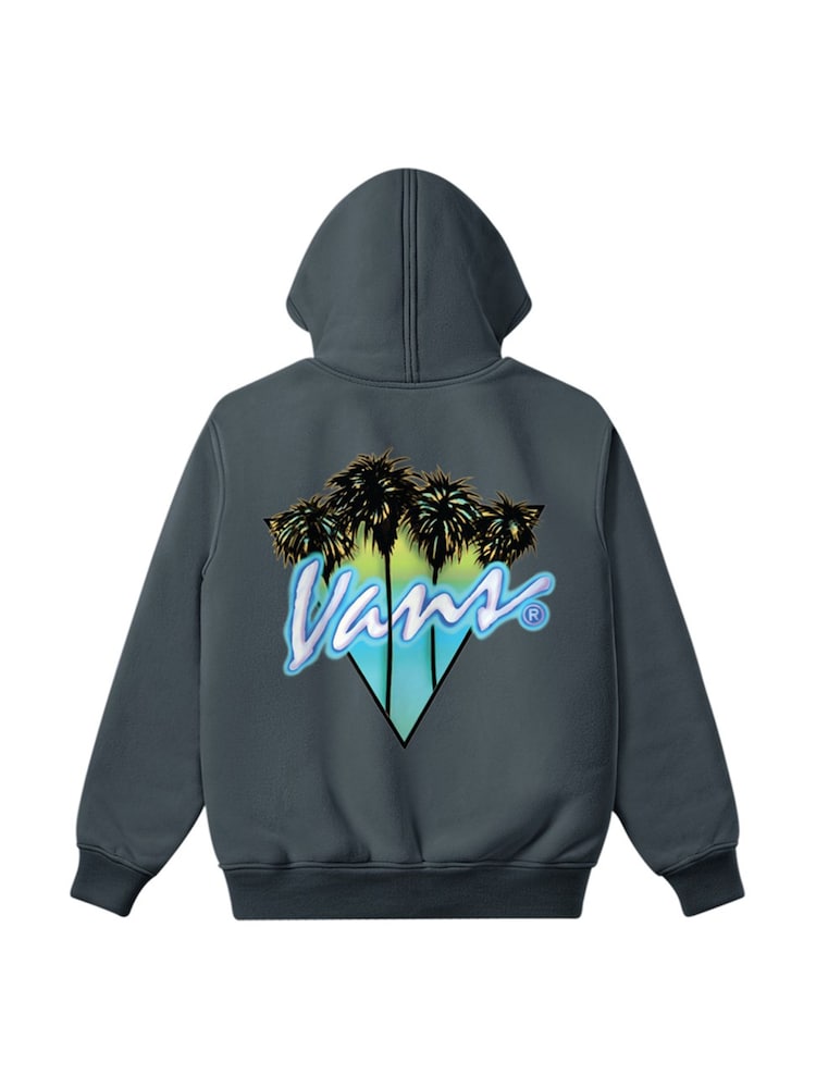 Vans Grey Palm Drive Hoodie - Image 1 of 2