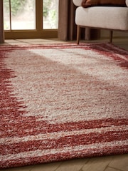 Rust Brown Blended Border Rug - Image 2 of 5