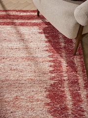 Rust Brown Blended Border Rug - Image 3 of 5