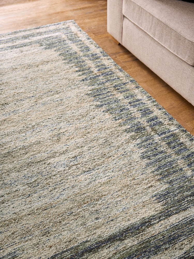 Blue Blended Border Rug - Image 2 of 5