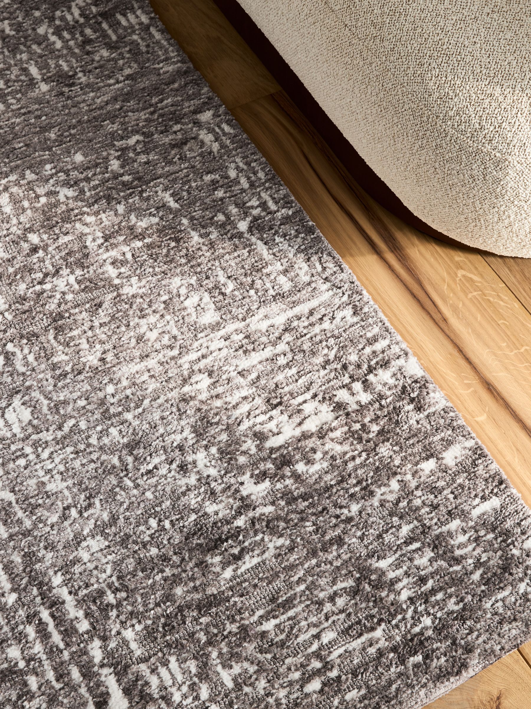 Buy Monochrome Soft Haze Abstract Rug from the Next UK online shop