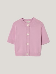 Jigsaw Pink Short Sleeve Cardi Top - Image 1 of 1