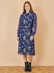 Yumi Raccoon Print Shirt Midi Dress - Imagem 2 de 5