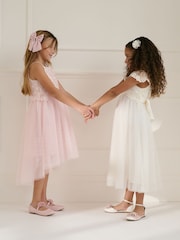 Monsoon Natural Estella Lace Bodice Dress - Image 4 of 4