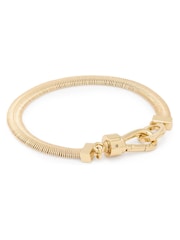 AllSaints Gold Tone Snake Chain Bracelet - Image 2 of 5