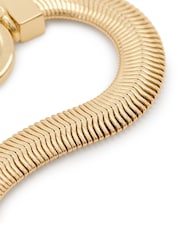 AllSaints Gold Tone Snake Chain Bracelet - Image 3 of 5