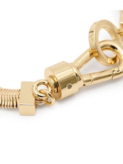 AllSaints Gold Tone Snake Chain Bracelet - Image 5 of 5
