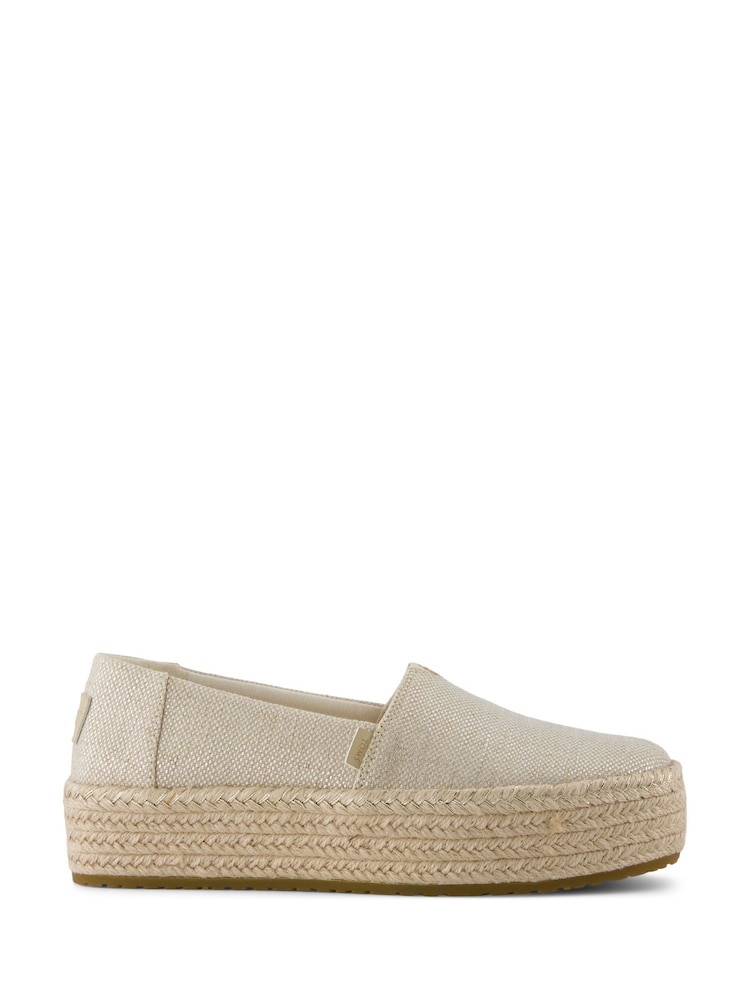 Toms Natural Valencia Platform Espadrille - Image 1 of 6