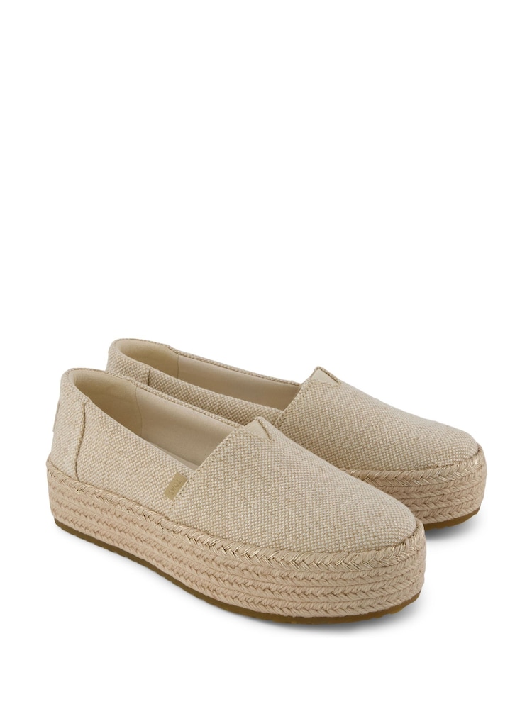Toms Natural Valencia Platform Espadrille - Image 2 of 6