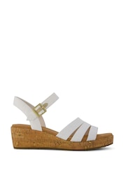 Toms White Julia Wedge Sandal - Image 2 of 7