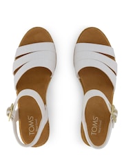 Toms White Julia Wedge Sandal - Image 6 of 7