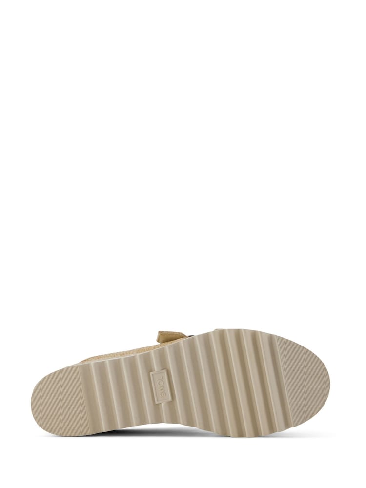 TOMS Natural  Diana Buckle Wedge Sandals - Image 2 of 9