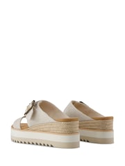 TOMS Natural  Diana Buckle Wedge Sandals - Image 4 of 9