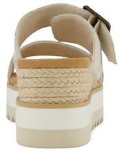 TOMS Natural  Diana Buckle Wedge Sandals - Image 7 of 9