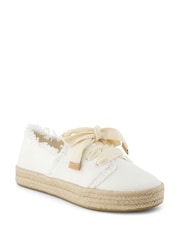 TOMS Carolina Lace Up White Espadrilles - Image 2 of 9