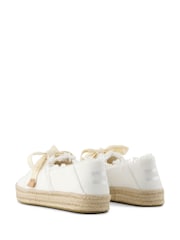 TOMS Carolina Lace Up White Espadrilles - Image 4 of 9