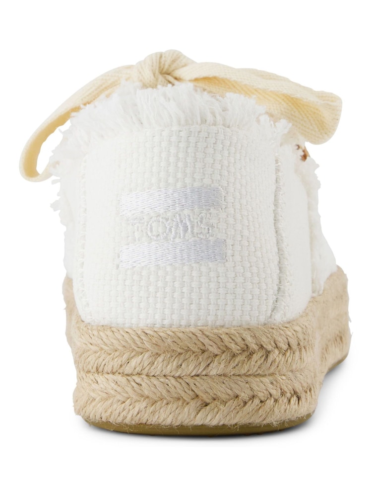 TOMS Carolina Lace Up White Espadrilles - Image 9 of 9