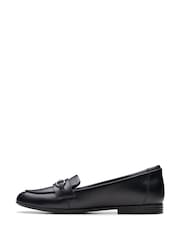 Clarks Black Finja Loafer Youth Shoes - Image 2 of 6