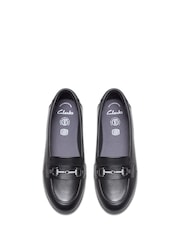 Clarks Black Finja Loafer Youth Shoes - Image 4 of 6