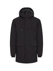 Casual Friday Black Bergen Hooded Parka Coat - Image 6 of 8