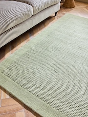 Sage Green Florence Handwoven Wool Rug - Image 3 of 5